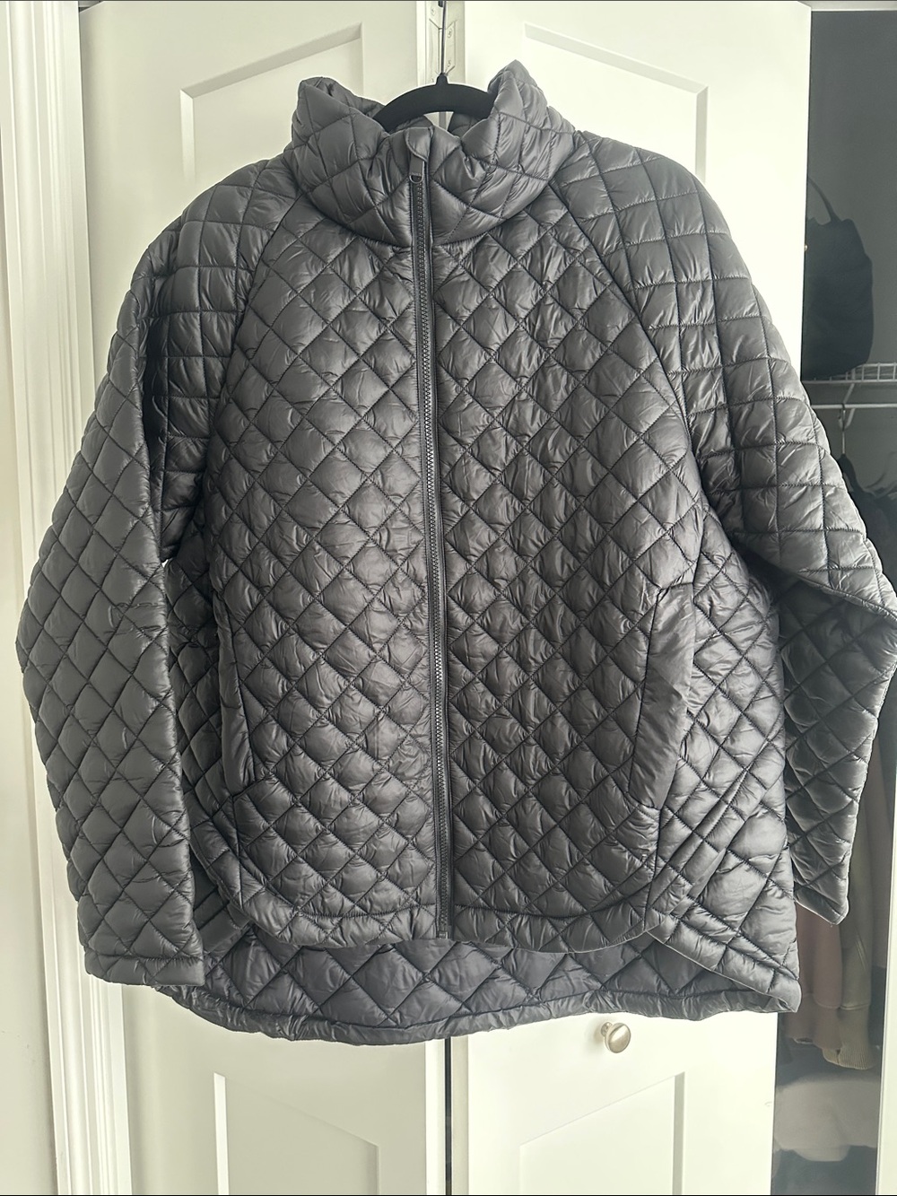 Athleta Whisper Featherless Jacket, Black - XL Tall